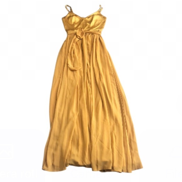 Modcloth Dresses & Skirts - ModCloth mustard spaghetti strap long maxi dress Sz 0 New with tags